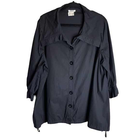 Vintage Tops - 5 for $25🔥XL 100% Linen Vintage Black Dorman Blouse